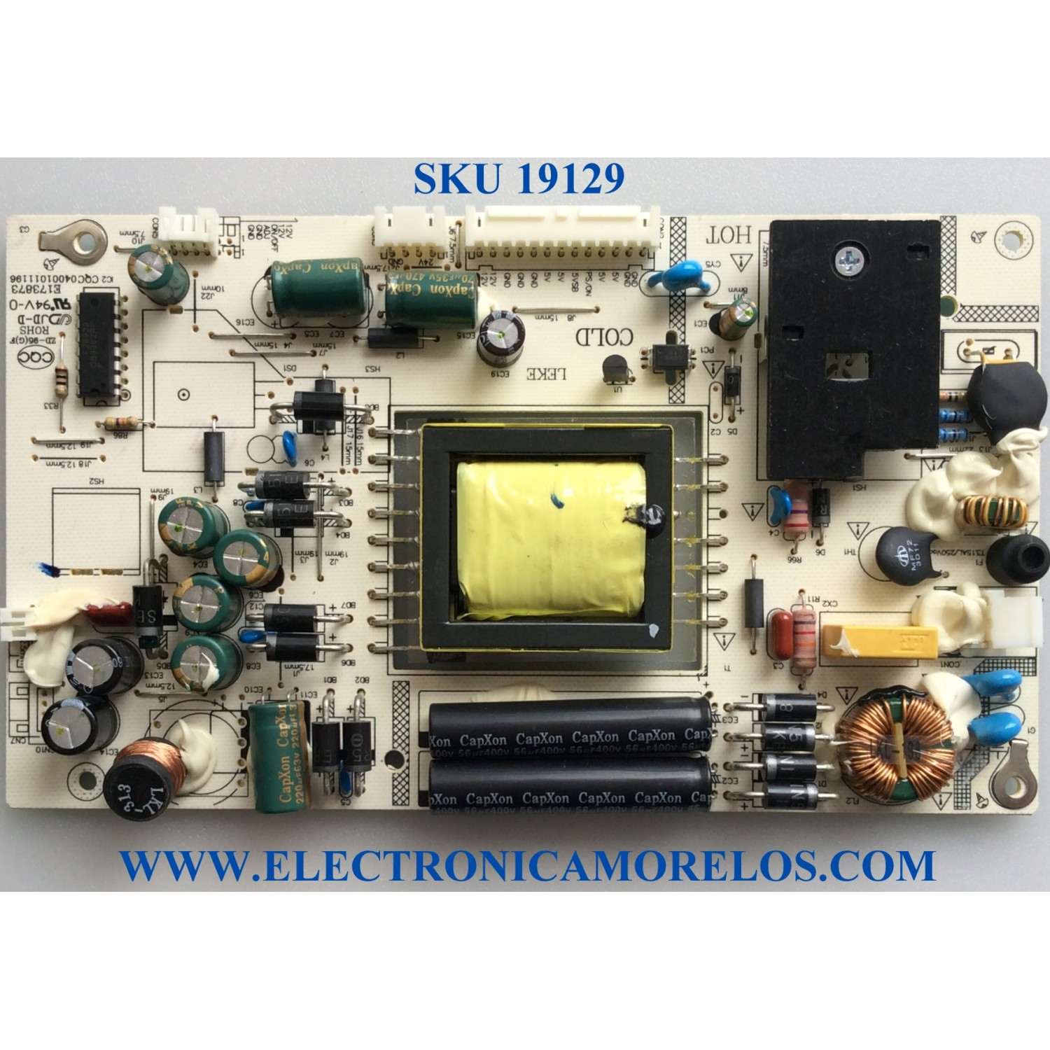 FUENTE DE PODER / QUASAR LK-PL390211IA / CQC04001011196 / E173873 / MO4A130011 / 20141015 / REV:1.2 / A000501 / MODELO SQ4201U